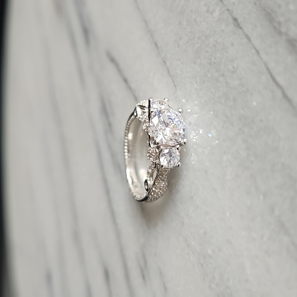 Vintage Style ring, size 6 or 9, 925 Sterling Silver - Picture 3 of 4